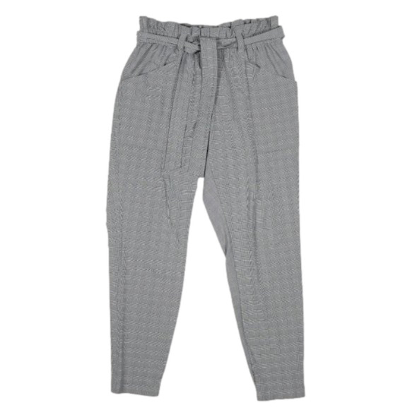 ATHLETA Plaid Skyline Women's Skinny Pant Size:2 Black Gray - Picture 1 of 4